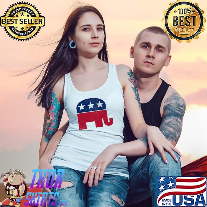 Republican elephant retro unsiex s Tank Top