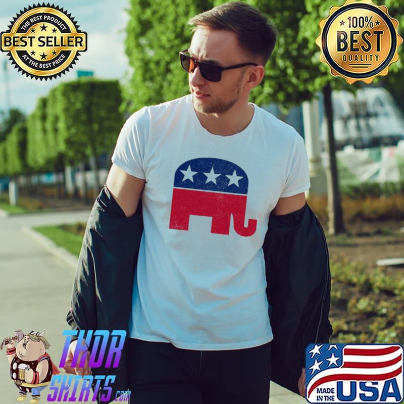 Republican elephant retro unsiex shirt