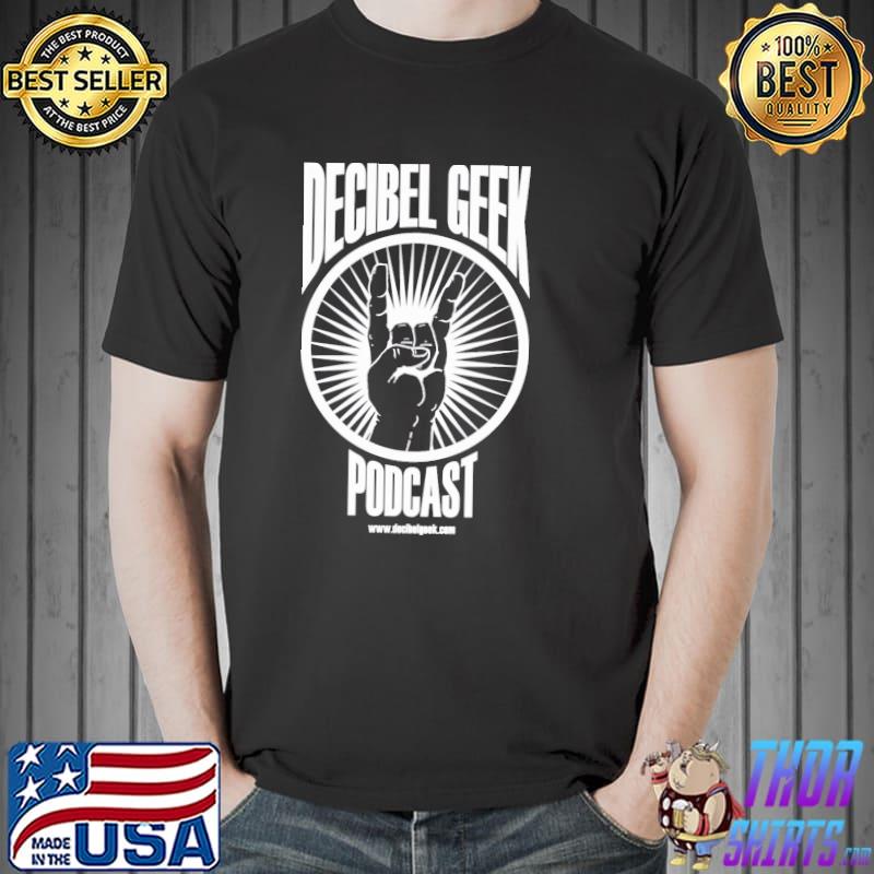 Simple rockin' the Boxer decibel geek podcast shirt