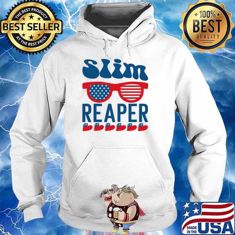 Slim Reaper America flag T-s Hoodie