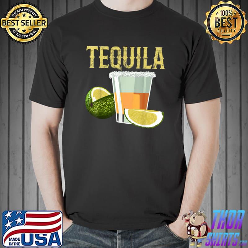Tequila Lime Salt Mexican Group Drinker T-Shirt
