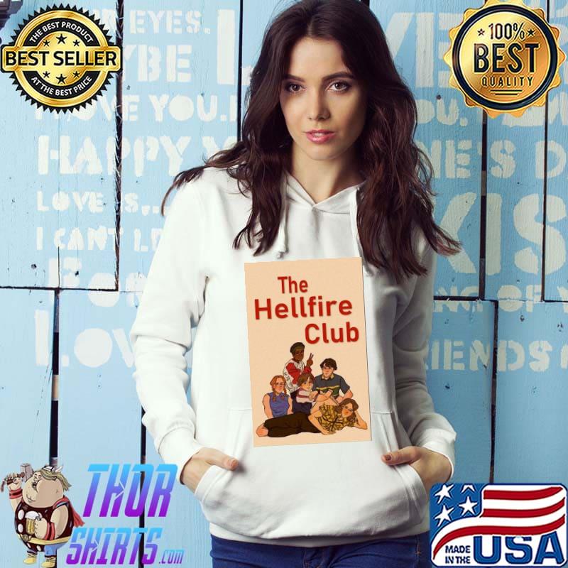 The hellfire club vintage art stranger things cast s Hoodie