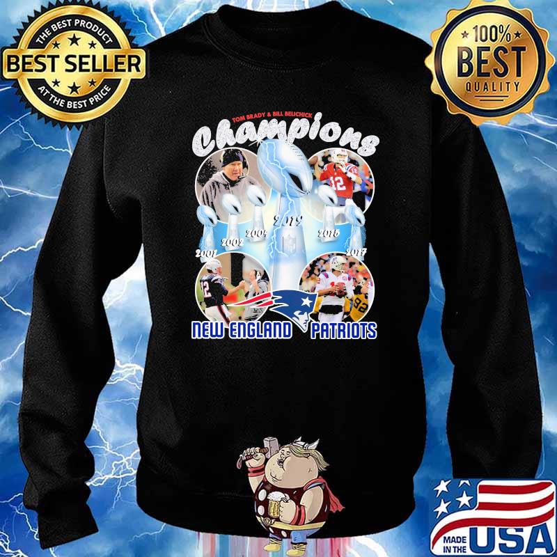 Tom Brady And Bill Belichick Champions New England Patriots Shirt Sweater
