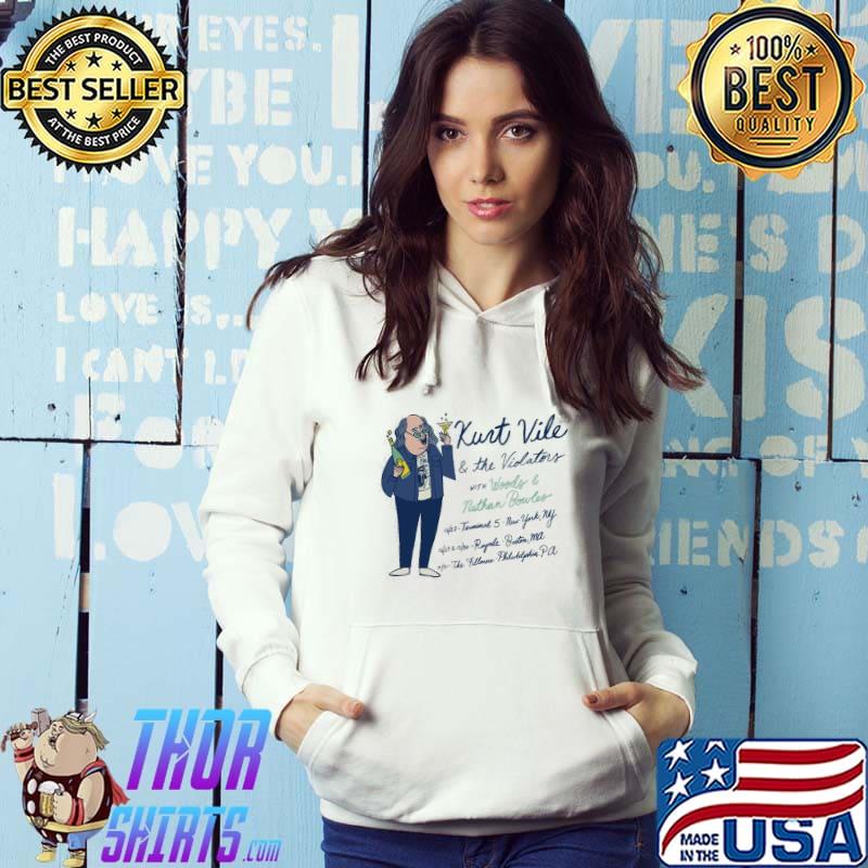 Vile and the violators with woods kurt vile kurt tour 2022 s Hoodie