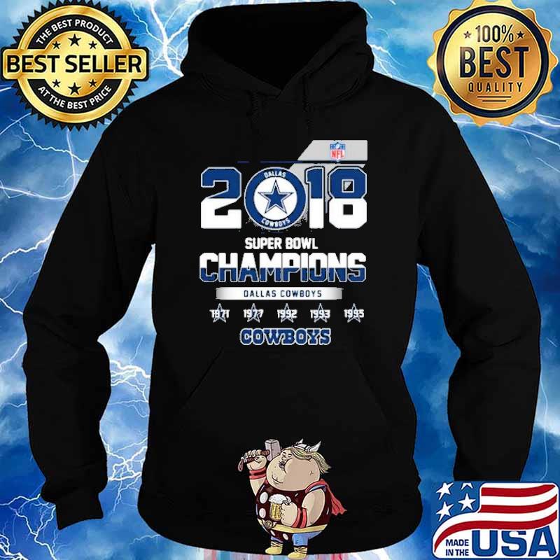 2018 Super Bowl Champions Dallas Cowboys Shirt Hoodie