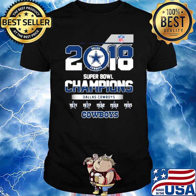 2018 Super Bowl Champions Dallas Cowboys Shirt