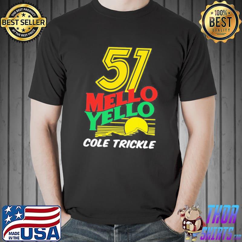51 mello yello cole trickle days of thunder retro nascar car racing classic shirt