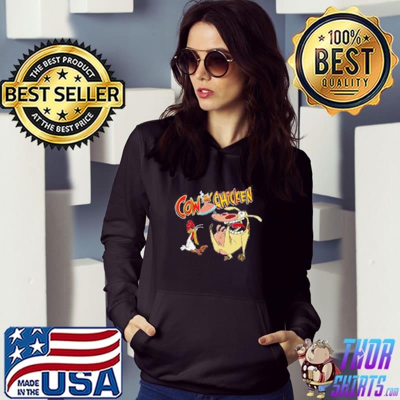 90s cartoon cow and chicken cartoon s Hoodie