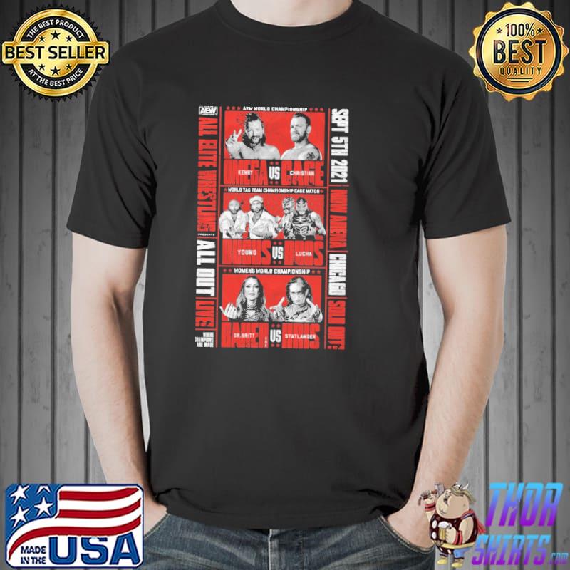 AEW world championship all elite wrestling all out 2021 shirt