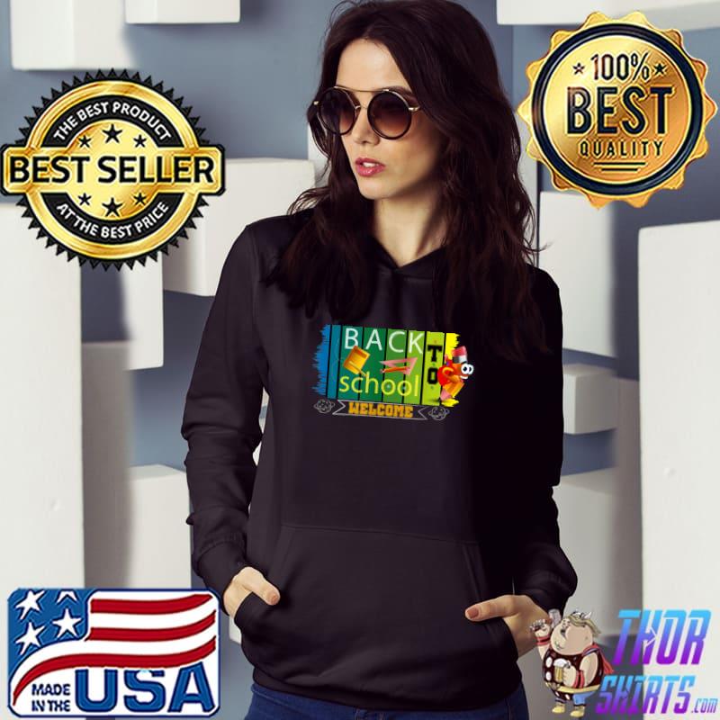 Back to school welcome pencil vintage first day of school T-Shirt Hoodie