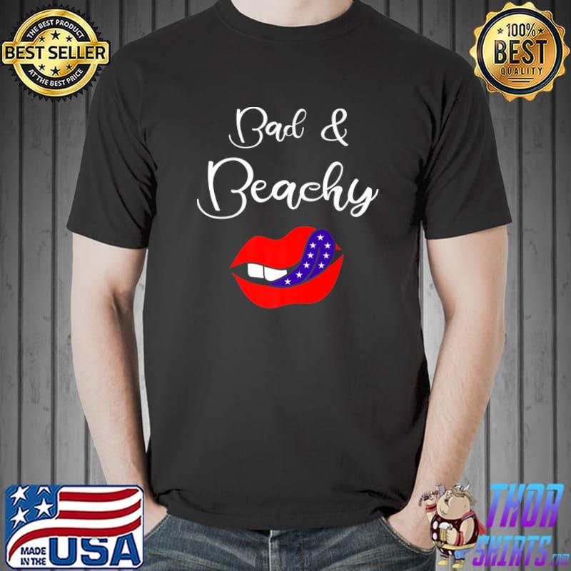 Bad And Beachy Lips Red T-Shirt