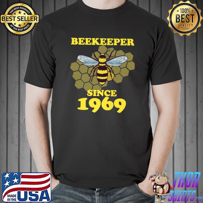Beekeeper Since 1969 Bee Lovers Honey Bees Bee Smoker Beekeeping T-Shirt
