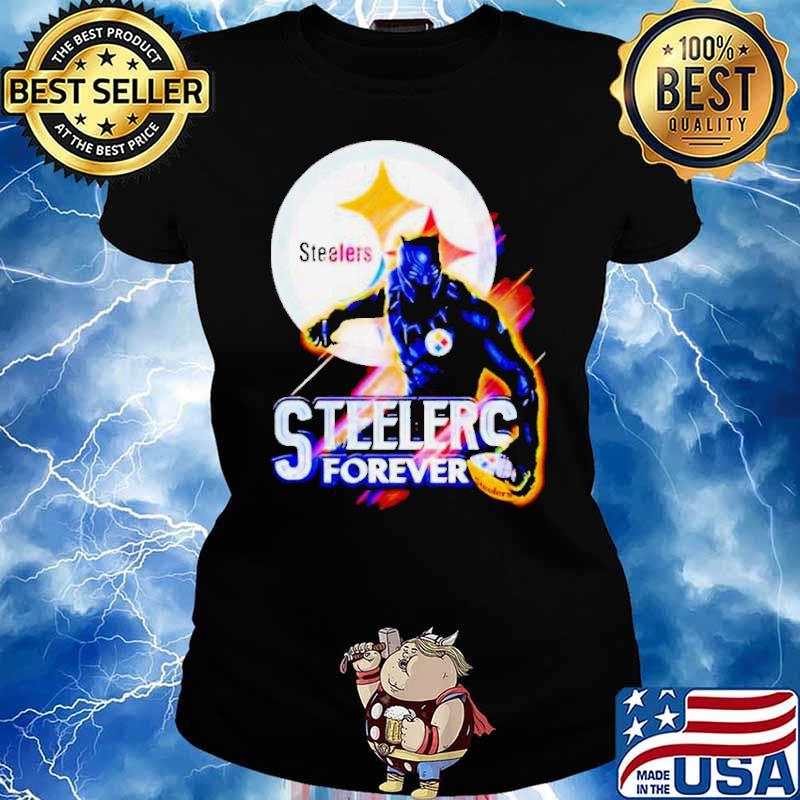 Black Panther Steelers forever Pittsburgh Steelers s Ladies tee