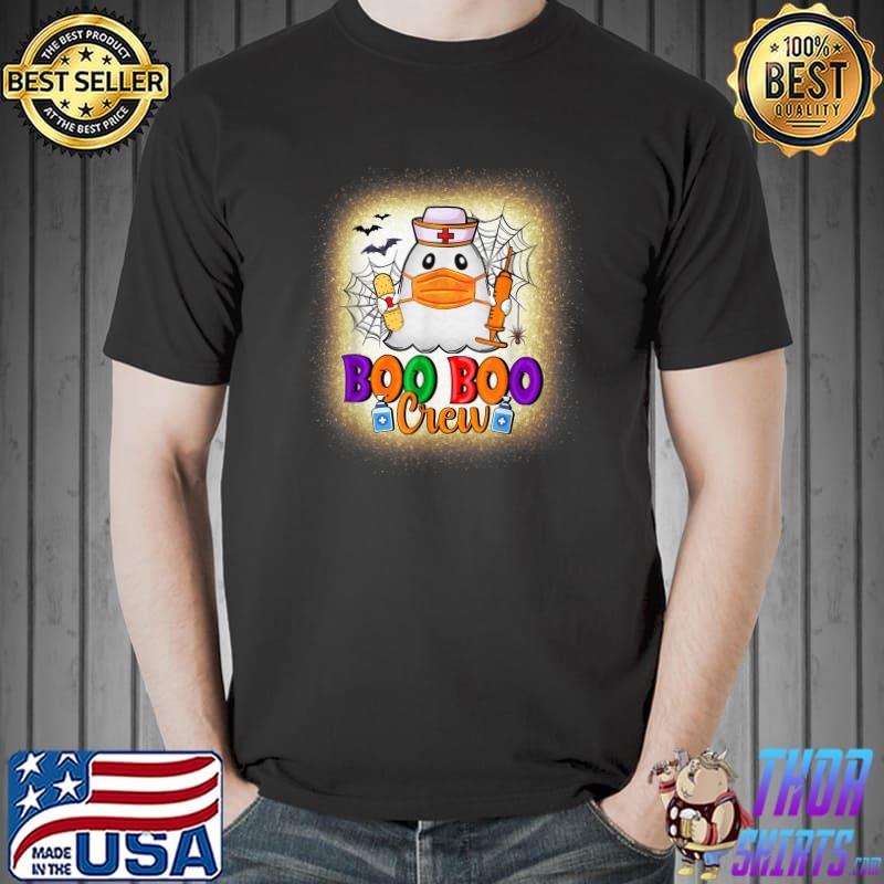 Boo Boo Crew Wear Mask Nurse Happy Halloween 2022 Spooky Fall T-Shirt