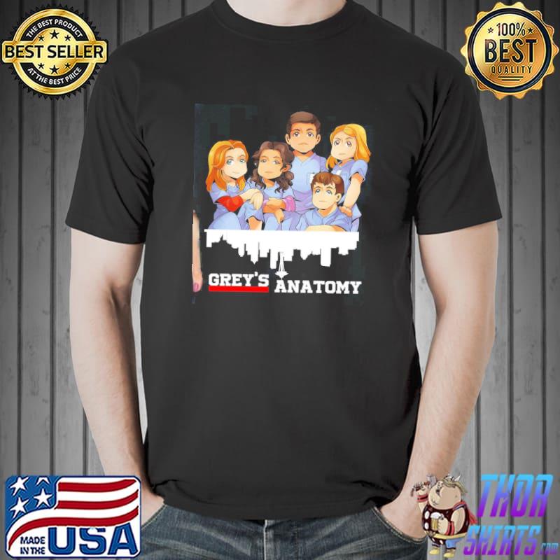 ChibI art greys anatomy TV series classic shirt