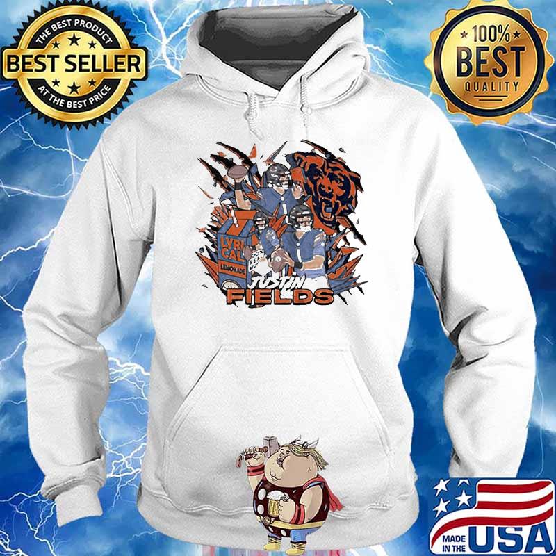 Chicago Bears Justin Fields Caricature Shirt, hoodie, sweater, long sleeve  and tank top