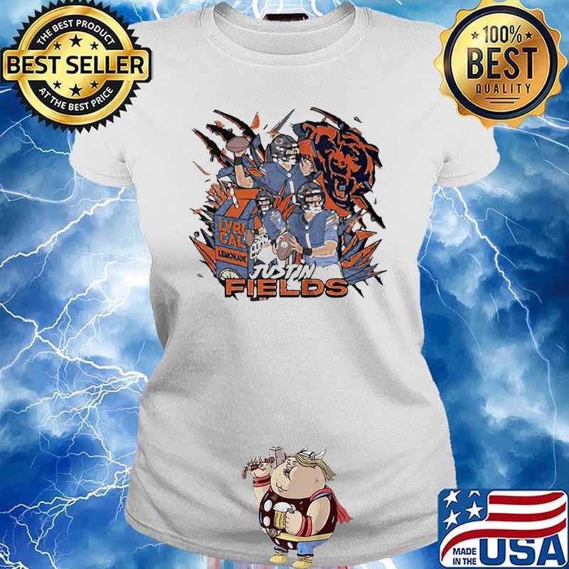 Justin Fields Chicago Bears Caricature shirt, hoodie, sweater, long sleeve  and tank top