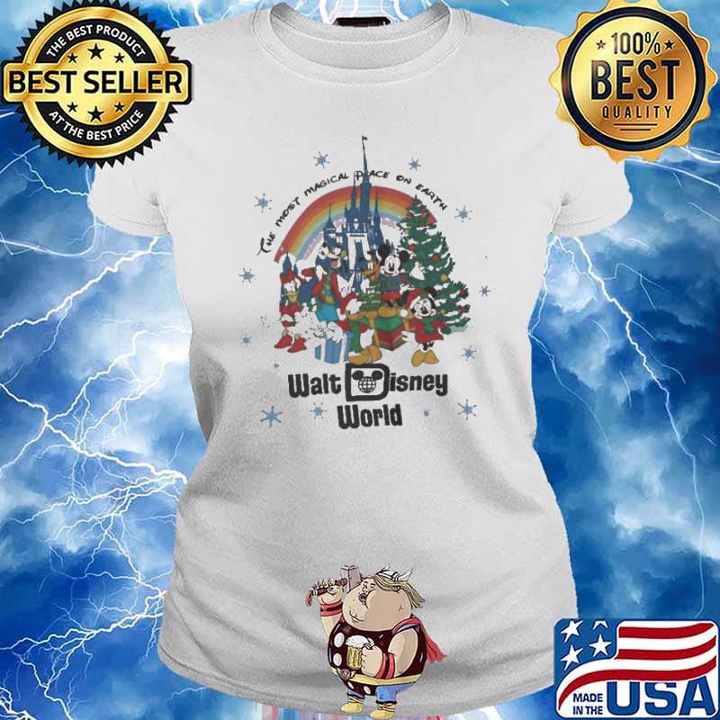 Christmas the most magical peace on earth walt disney world s Ladies tee