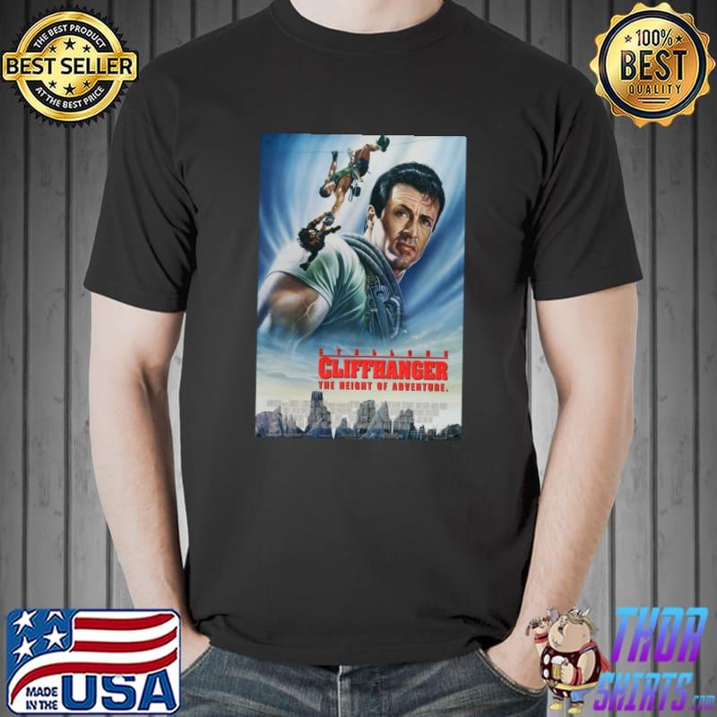 Cliffhanger by Sylvester Stallone Movie Poster T-Shirt