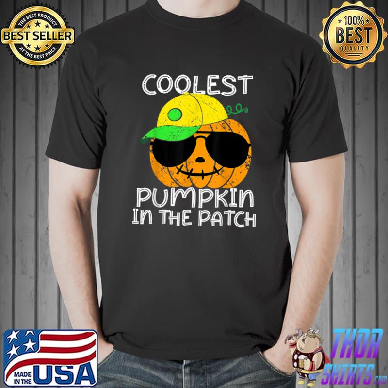 Coolest Pumpkin In The Patch Sunglasses Halloween T-Shirt