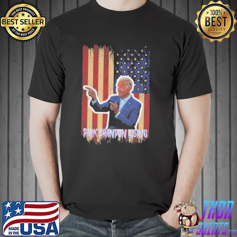 Dark brandon rising Joe Biden us flag shirt