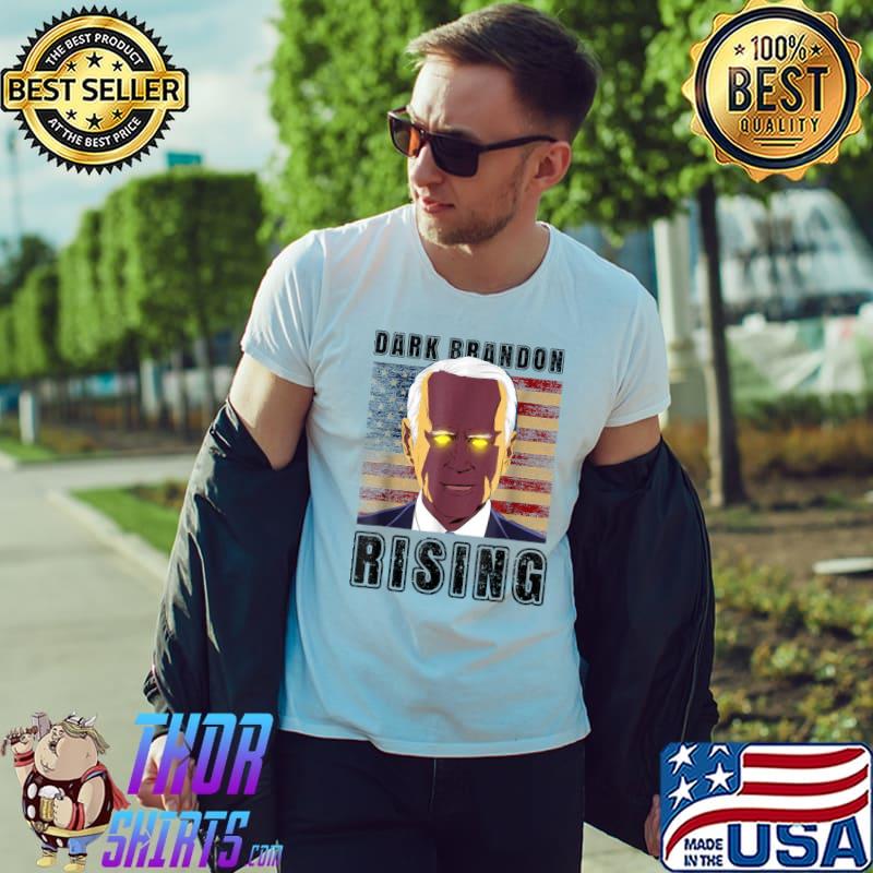 Dark Brandon Rising Political American Flag T-Shirt