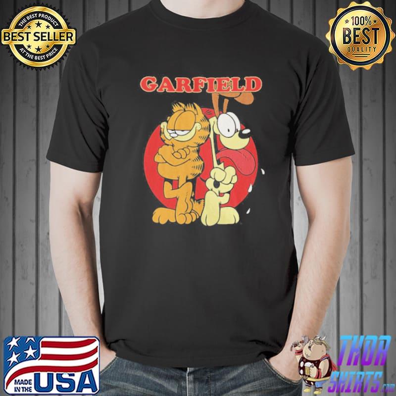 Distressed garfield cartoon classic shirt