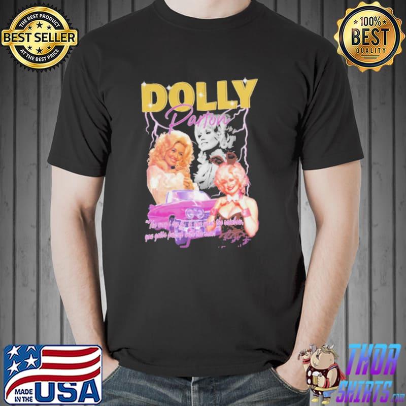 Dolly parton signature printed singer shirt