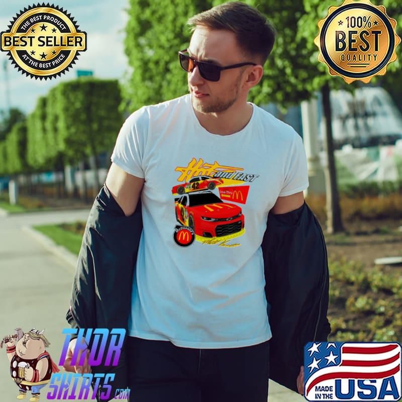 Drive thru crew retro nascar car racing matt kenseth sport shirt
