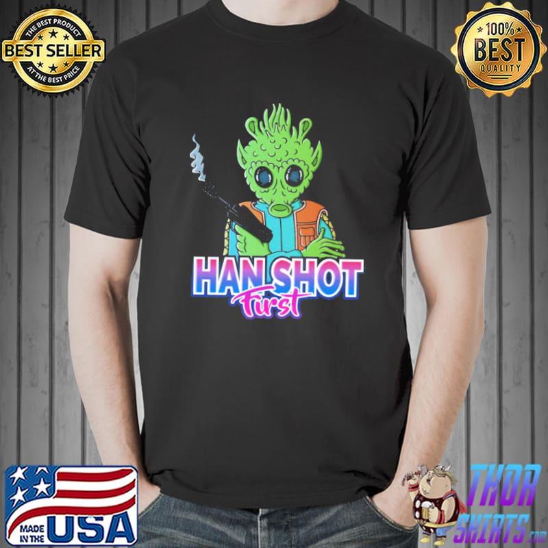Fanart han shot first Star warsclassic shirt