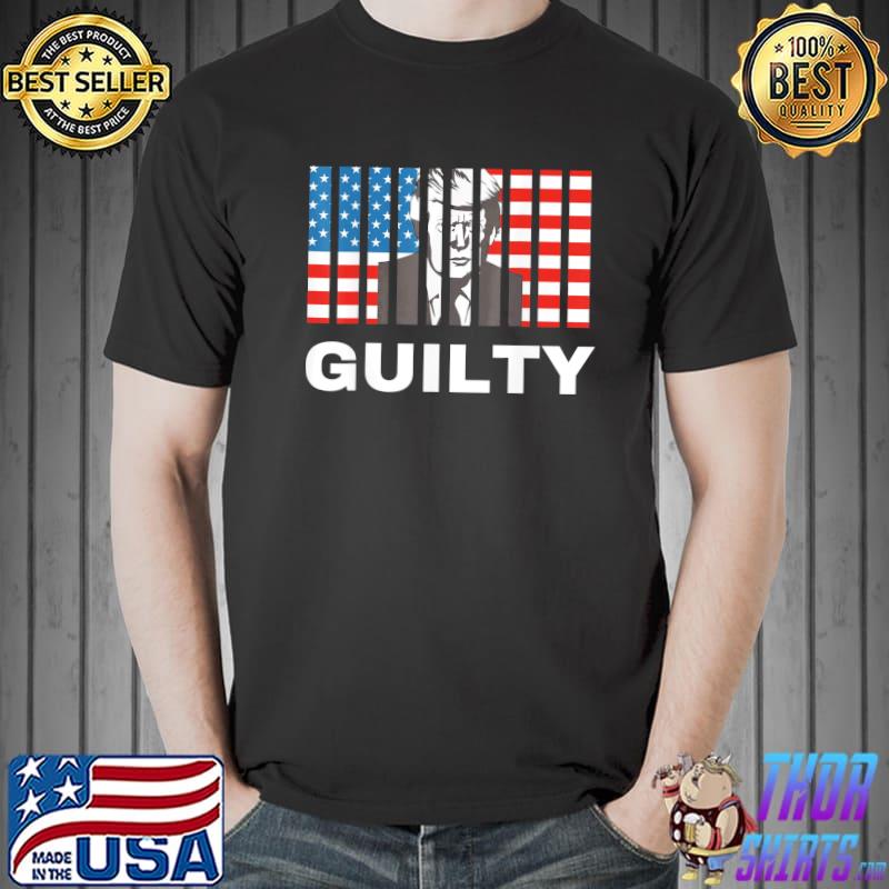 FbI raids trump's mansion guilty antiTrump American flag political shirt