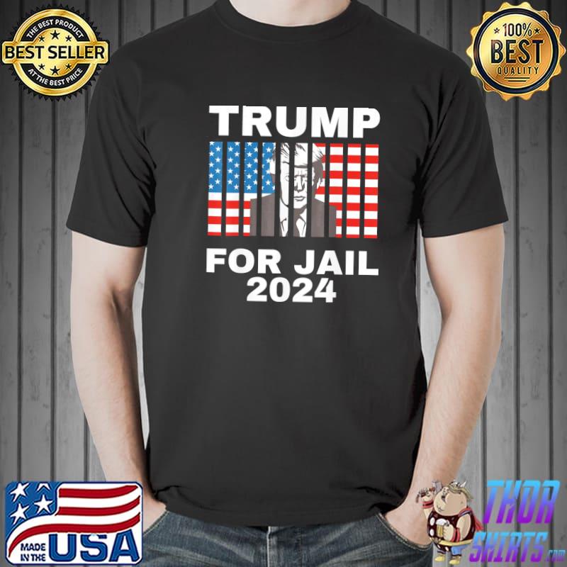 FbI searches Florida Trump home Trump for jail 2024 antiTrump us flag shirt