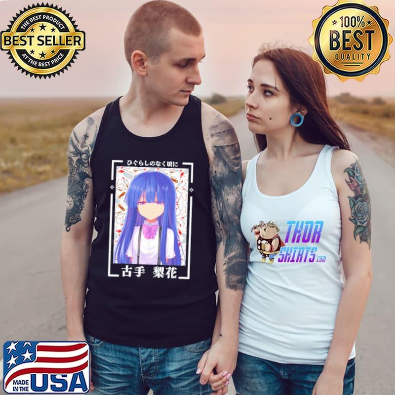 Furude rika psycho higurashI when they cry anime trending shirt. Tank Top