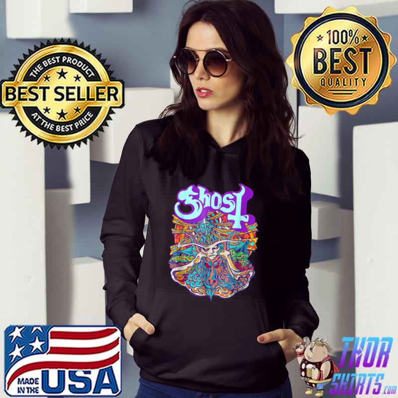 Ghost Seven Inches Of Satanic Panic Fun Idea Colors Halloween T-Shirt Hoodie