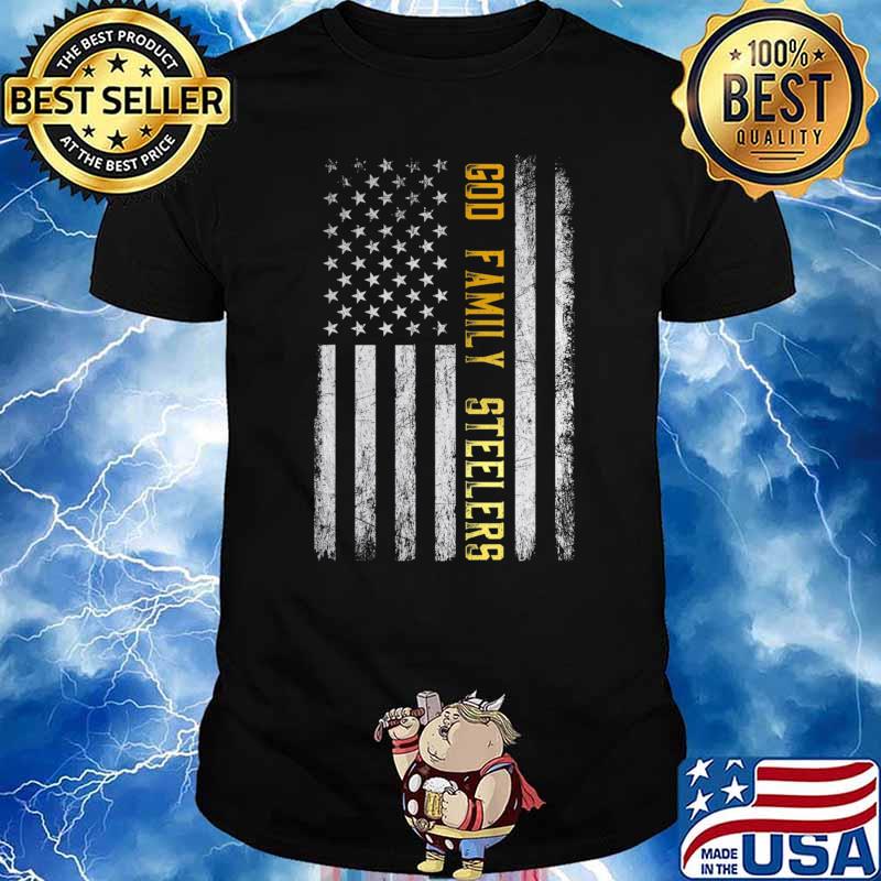 God Family Steelers American Flag Papa Veteran Classic T-Shirt