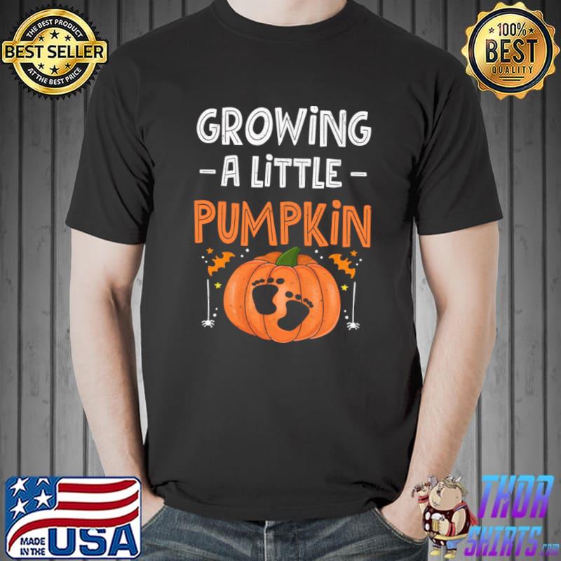 Growing a little pumpkin bats halloween T-Shirt