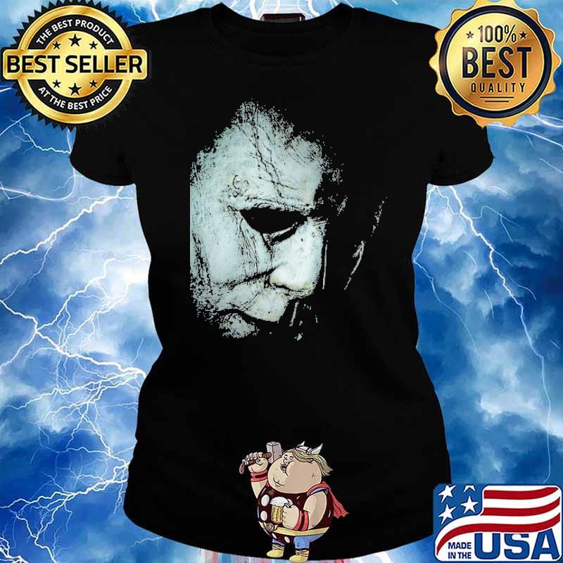 Halloween Michael Meyers Poster Horror Movie Shirt Ladies tee
