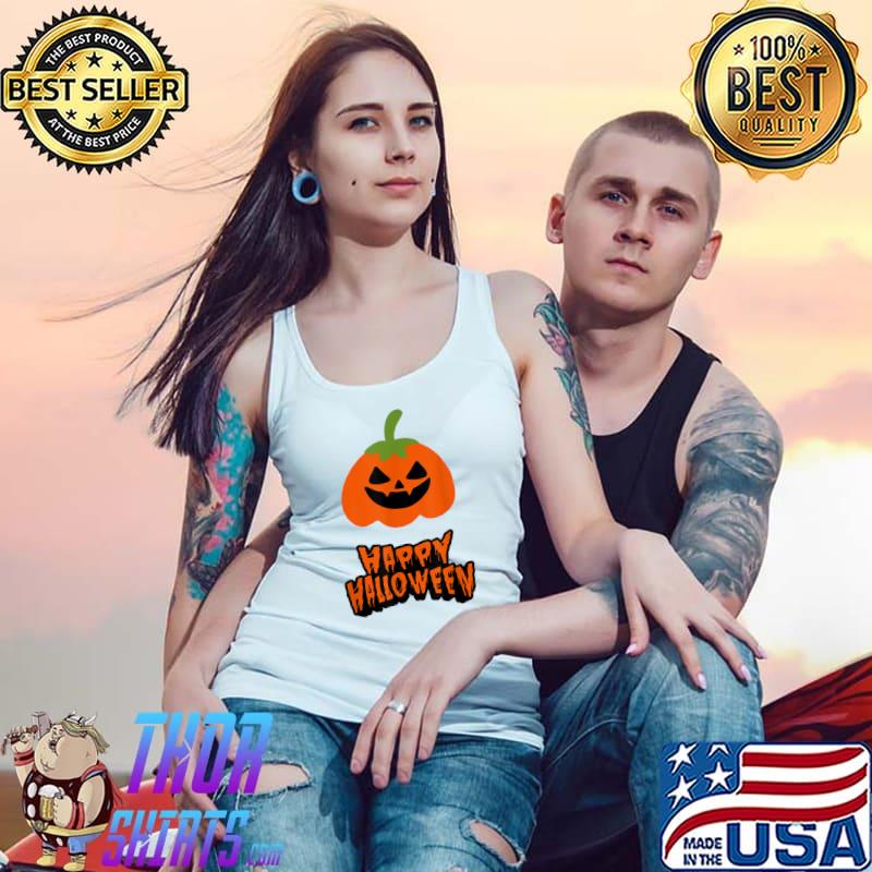 Halloween Party Night Happy Halloween Pimpkin Treat Or Trick T-Shirt Tank Top