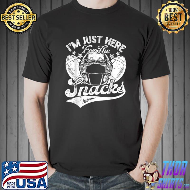 I'm Just Here For The Snacks Fantasy Football Lover Stars T-Shirt