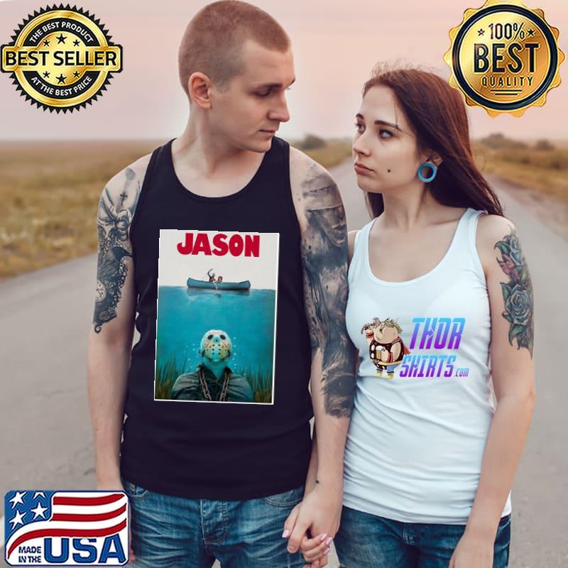 Jason voorhees friday the 13th jaws style trending s Tank Top