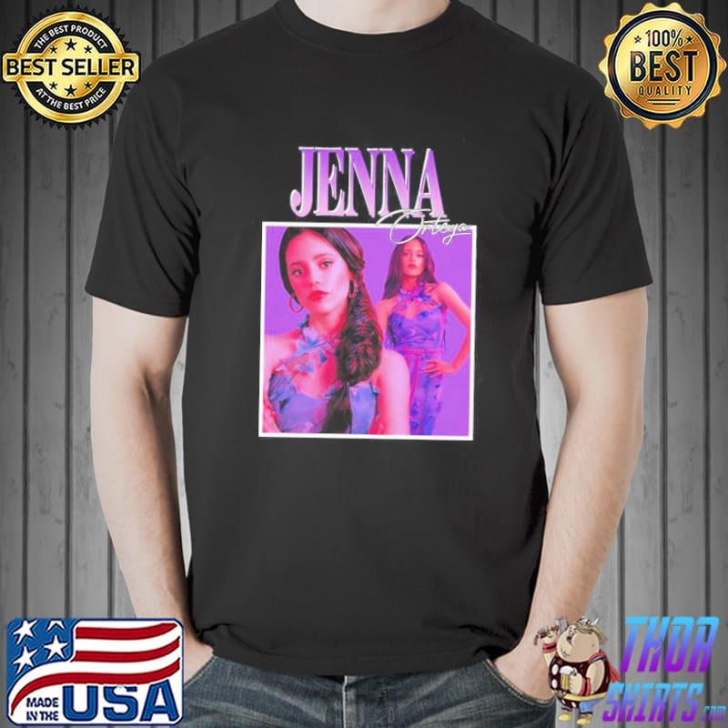 Jenna ortega wednesday addams actress retro graphic shirt