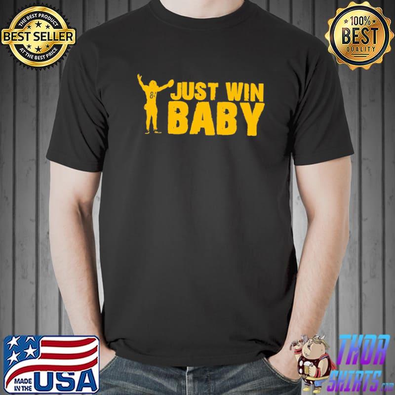 Just win baby Football NFL antonio brown yellow design classic shirt