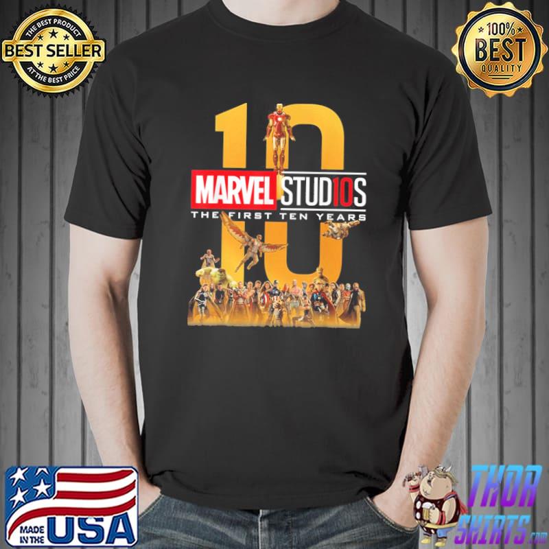 Marvel studios first ten years full cast graphic classic shirt