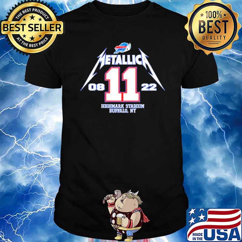 Metallica Buffalo 11 08 2022 Tour Highmark Stadium Shirt