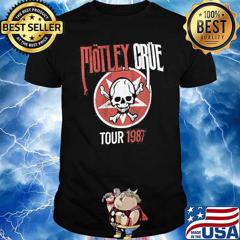 Motley Crue Tour 1987 Skull Vintage Shirt