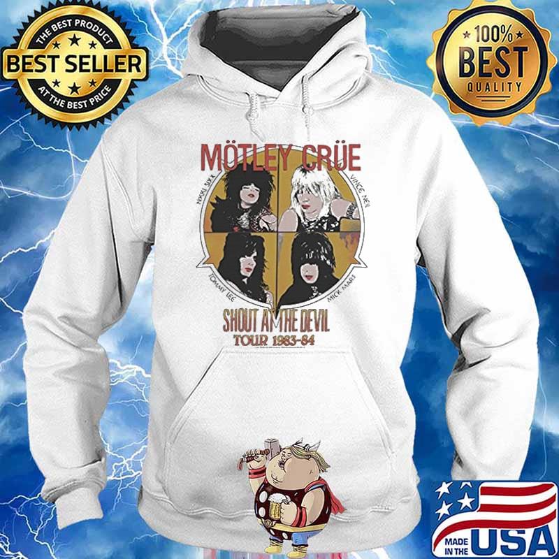 Motley Crue World Tour 1983 84 Shout At the Devil Shirt Hoodie
