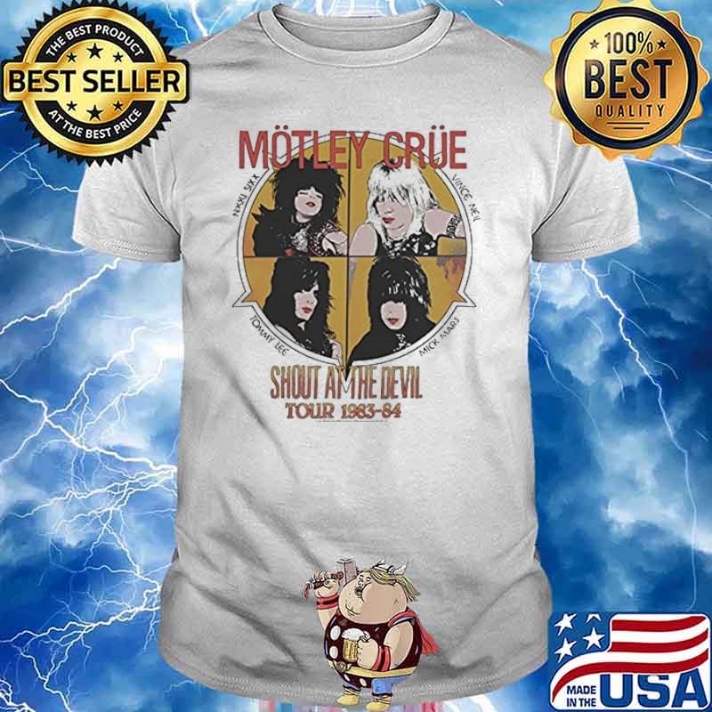 Motley Crue World Tour 1983 84 Shout At the Devil Shirt