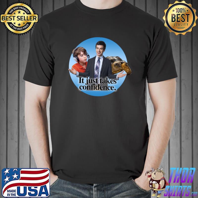 Nathan For You Confidence Kid Turtle it just takes confidence Classic T-Shirt