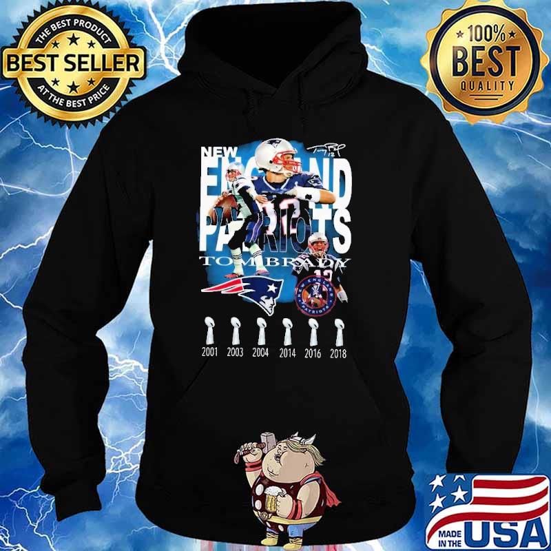 New England Patriots Tom Brady Signature Shirt Hoodie