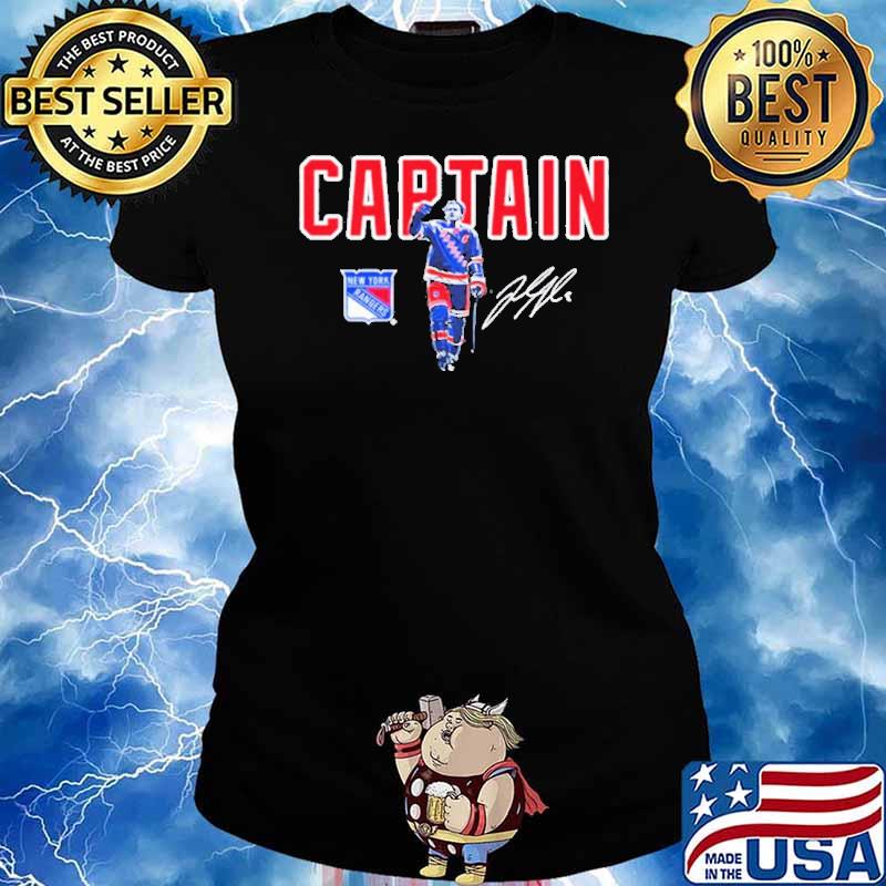 New York rangers breakingt exclusive rangers trouba captain signature s Ladies tee